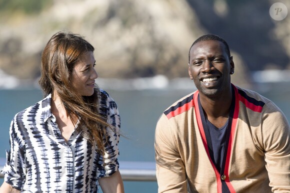 Charlotte Gainsbourg et Omar Sy - Photocall du film "Samba" lors du 62ème festival du film de San Sebastian. Le 27 septembre 20104