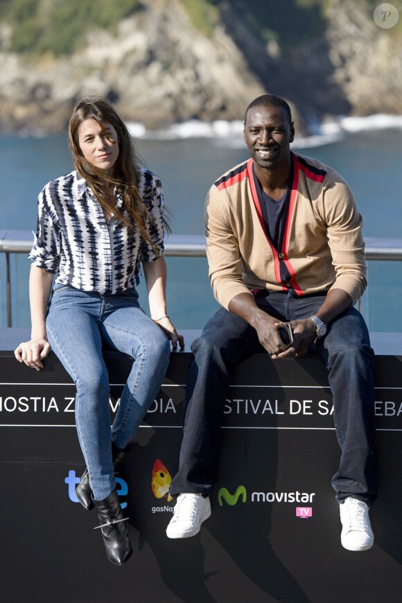 Charlotte Gainsbourg et Omar Sy - Photocall du film "Samba" lors du 62ème festival du film de San Sebastian. Le 27 septembre 20104