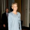 La princesse Charlene de Monaco, enceinte de près de 7 mois, lors de la soirée du 7e Forum mondial sur l'autisme à New York le 25 septembre 2014