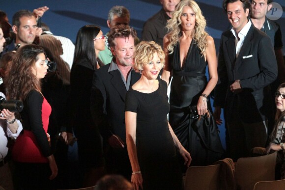 Meg Ryan et John Mellencamp au 59e Festival de Taormina, en juin 2013. L'actrice et le rockeur, en couple depuis fin 2010, se sont séparés en 2014.