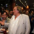  G&eacute;rard Depardieu assiste &agrave; la premi&egrave;re de son film "Viktor" &agrave; Riga en Lettonie le 2 septembre 2014 