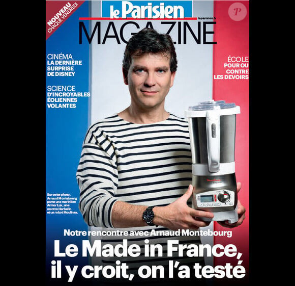 Arnaud Montebourg pose en marinière pour le Parisien Magazine, le 19 octobre 2012.