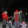 Mariah Carey et Nick Cannon en famille à Aspen, le 23 décembre 2013.