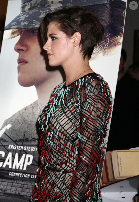 Kristen Stewart à la première du film "Camp X-Ray" à New York, le 6 octobre 2014.