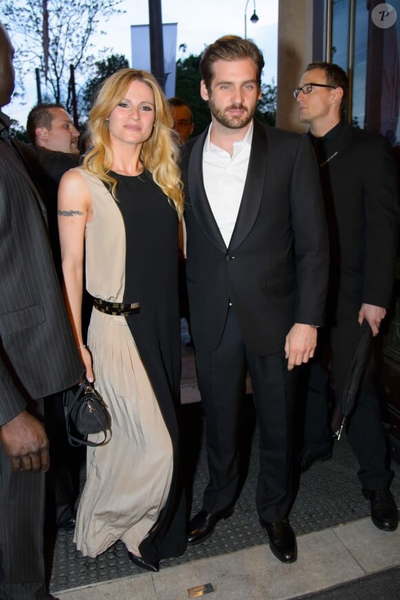 Michelle Hunziker et son fiancé Tomaso Trussardi - Soirée des "Vienna Awards for Fashion & Lifestyle" 2014 à Vienne, le 24 avril 2014.