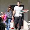 Ben Affleck et Jennifer Garner font du shopping avec leurs filles Violet et Seraphina à Pacific Palisades, le 5 octobre 2014.