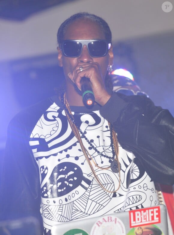 Exclusif - Showcase du rappeur américain Snoop Dogg au VIP Room à Cannes, le 22 mai 2014.