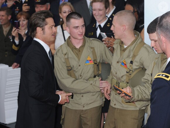 Brad Pitt à l'avant-première de "Fury" au Newseum à Washington, le 15 octobre 2014