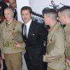 Brad Pitt à l'avant-première de "Fury" au Newseum à Washington, le 15 octobre 2014
