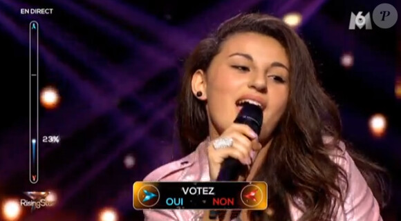Mélina - Quatrième prime de "Rising Star" sur M6. Jeudi 16 octobre 2014.