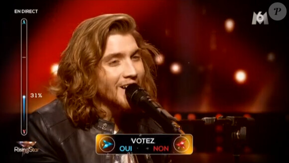 William Matter - Quatrième prime de "Rising Star" sur M6. Jeudi 16 octobre 2014.