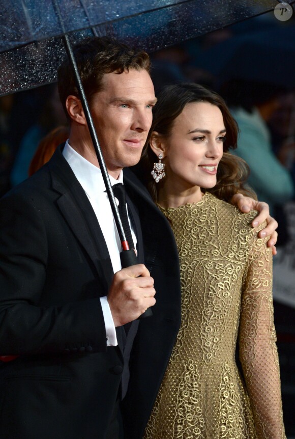 Benedict Cumberbatch et Keira Knightley au BFI London Film Festival 2014, Londres, le 8 octobre 2014.