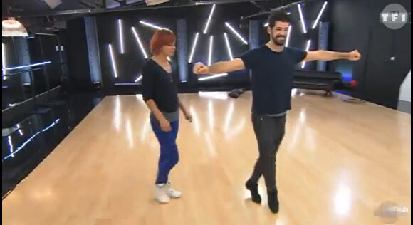 Miguel-Angel Munoz et Fauve Hautot - Quatrième prime de "Danse avec les stars 5" sur TF1. Samedi 18 octobre 2014.