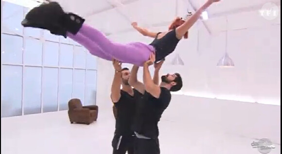 Miguel-Angel Munoz et Fauve Hautot - Quatrième prime de "Danse avec les stars 5" sur TF1. Samedi 18 octobre 2014.