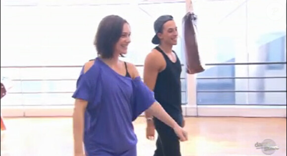 Nathalie Péchalat et Grégoire Lyonnet - Quatrième prime de "Danse avec les stars 5" sur TF1. Samedi 18 octobre 2014.