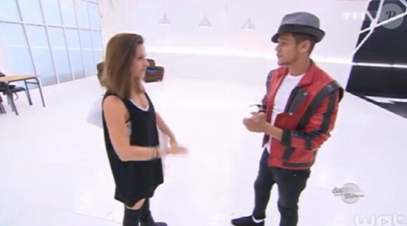 Rayane Bensetti et Denitsa Ikonomova - Quatrième prime de "Danse avec les stars 5" sur TF1. Samedi 18 octobre 2014.