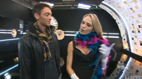 Tonya Kinzinger et Maxime Dereymez - Quatrième prime de "Danse avec les stars 5" sur TF1. Samedi 18 octobre 2014.