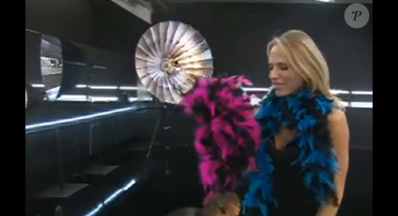 Tonya Kinzinger et Maxime Dereymez - Quatrième prime de "Danse avec les stars 5" sur TF1. Samedi 18 octobre 2014.