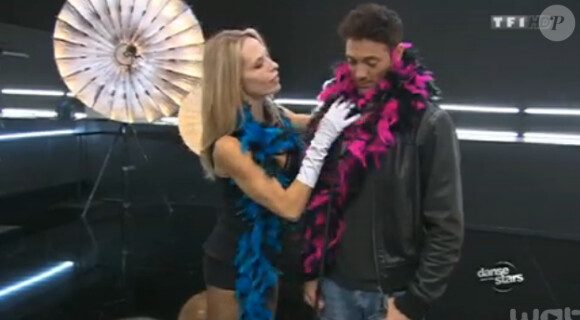 Tonya Kinzinger et Maxime Dereymez - Quatrième prime de "Danse avec les stars 5" sur TF1. Samedi 18 octobre 2014.