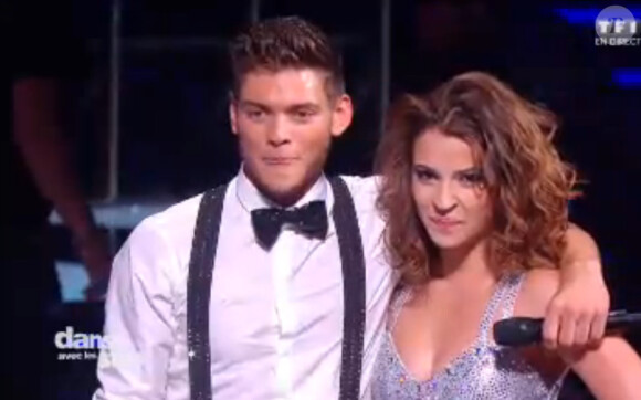 Rayane Bensetti et Denitsa Ikonomova - Quatrième prime de "Danse avec les stars 5" sur TF1. Samedi 18 octobre 2014.