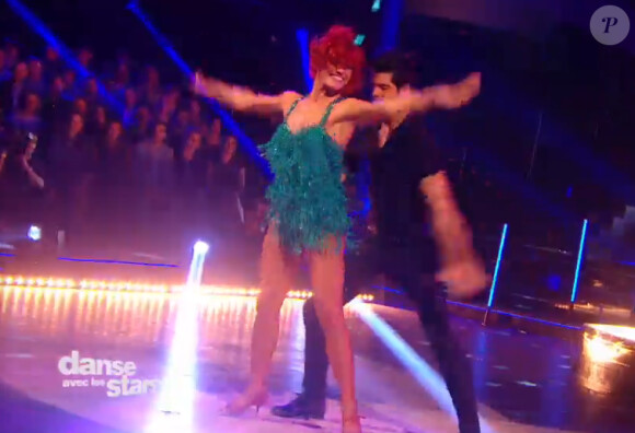 Miguel-Angel Munoz et Fauve Hautot - Quatrième prime de "Danse avec les stars 5" sur TF1. Samedi 18 octobre 2014.