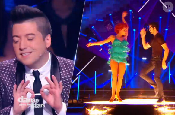 Miguel-Angel Munoz et Fauve Hautot - Quatrième prime de "Danse avec les stars 5" sur TF1. Samedi 18 octobre 2014.