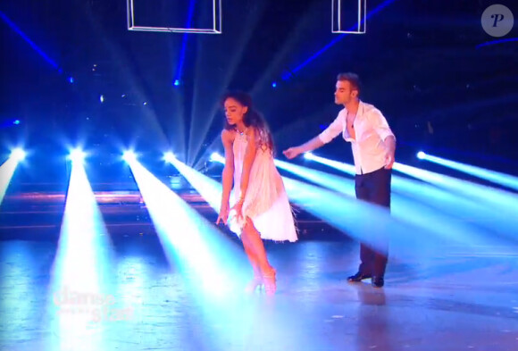 Louisy Joseph et Guillaume Foucault - Quatrième prime de "Danse avec les stars 5" sur TF1. Samedi 18 octobre 2014.