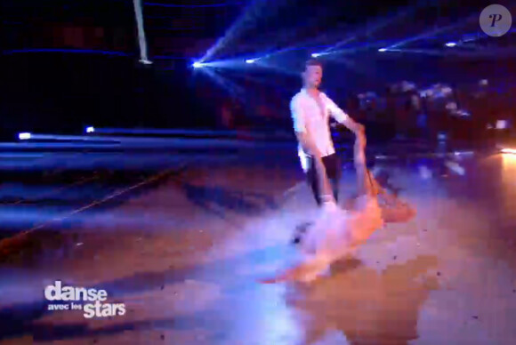 Louisy Joseph et Guillaume Foucault - Quatrième prime de "Danse avec les stars 5" sur TF1. Samedi 18 octobre 2014.