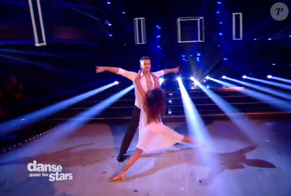 Louisy Joseph et Guillaume Foucault - Quatrième prime de "Danse avec les stars 5" sur TF1. Samedi 18 octobre 2014.