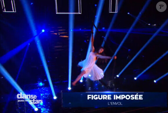 Louisy Joseph et Guillaume Foucault - Quatrième prime de "Danse avec les stars 5" sur TF1. Samedi 18 octobre 2014.
