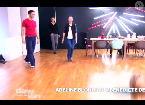 Tonya Kinzinger et Maxime Dereymez - Quatrième prime de "Danse avec les stars 5" sur TF1. Samedi 18 octobre 2014.