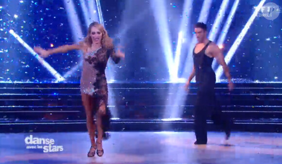 Tonya Kinzinger et Maxime Dereymez - Quatrième prime de "Danse avec les stars 5" sur TF1. Samedi 18 octobre 2014.