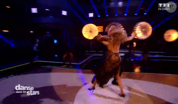 Tonya Kinzinger et Maxime Dereymez - Quatrième prime de "Danse avec les stars 5" sur TF1. Samedi 18 octobre 2014.