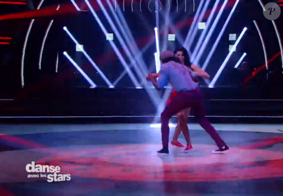 Corneille et Candice Pascal - Quatrième prime de "Danse avec les stars 5" sur TF1. Samedi 18 octobre 2014.
