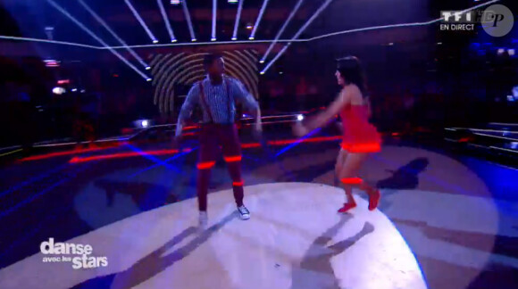 Corneille et Candice Pascal - Quatrième prime de "Danse avec les stars 5" sur TF1. Samedi 18 octobre 2014.