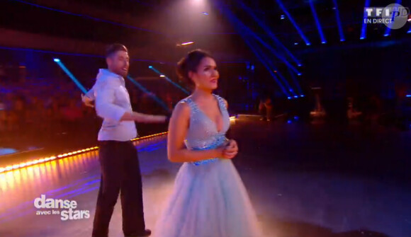 Joyce Jonathan et Julien Brugel - Quatrième prime de "Danse avec les stars 5" sur TF1. Samedi 18 octobre 2014.