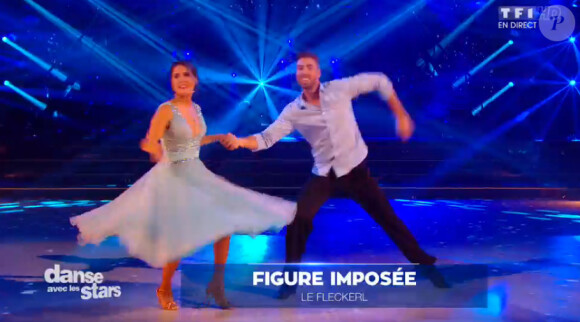 Joyce Jonathan et Julien Brugel - Quatrième prime de "Danse avec les stars 5" sur TF1. Samedi 18 octobre 2014.