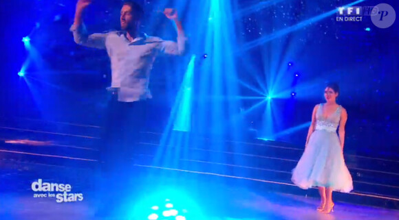 Joyce Jonathan et Julien Brugel - Quatrième prime de "Danse avec les stars 5" sur TF1. Samedi 18 octobre 2014.
