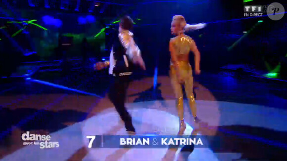 Brian Joubert et Katrina Patchett - Quatrième prime de "Danse avec les stars 5" sur TF1. Samedi 18 octobre 2014.