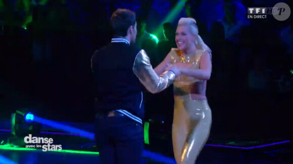 Brian Joubert et Katrina Patchett - Quatrième prime de "Danse avec les stars 5" sur TF1. Samedi 18 octobre 2014.