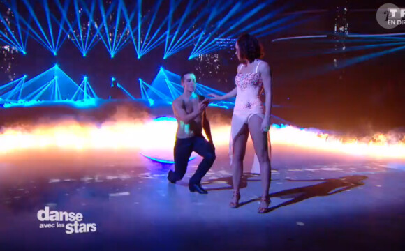 Nathalie Péchalat et Grégoire Lyonnet - Quatrième prime de "Danse avec les stars 5" sur TF1. Samedi 18 octobre 2014.
