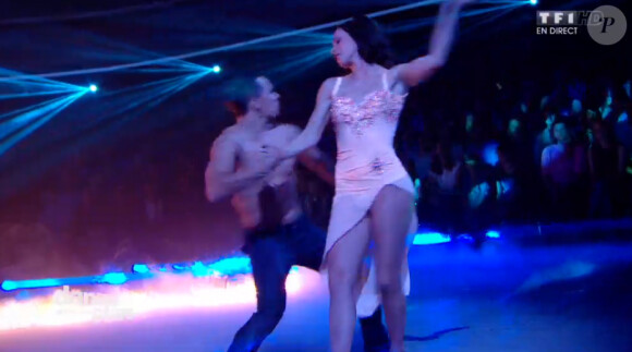 Nathalie Péchalat et Grégoire Lyonnet - Quatrième prime de "Danse avec les stars 5" sur TF1. Samedi 18 octobre 2014.
