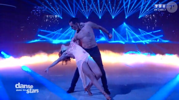 Nathalie Péchalat et Grégoire Lyonnet - Quatrième prime de "Danse avec les stars 5" sur TF1. Samedi 18 octobre 2014.