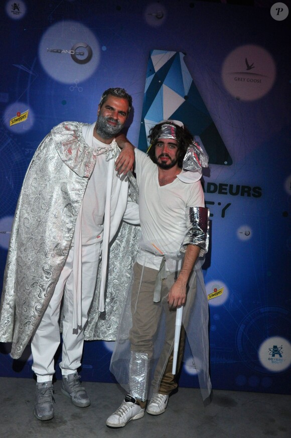 Quentin Margot et Eric Metzger à la soirée des Ambassadeurs – ODYSSEY 5069 –, le samedi 18 octobre 2014, au Bourget