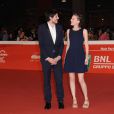 Félix de Givry et Mia Hansen - Première du film "Eden" au festival du film de Rome le 17 octobre 2014.