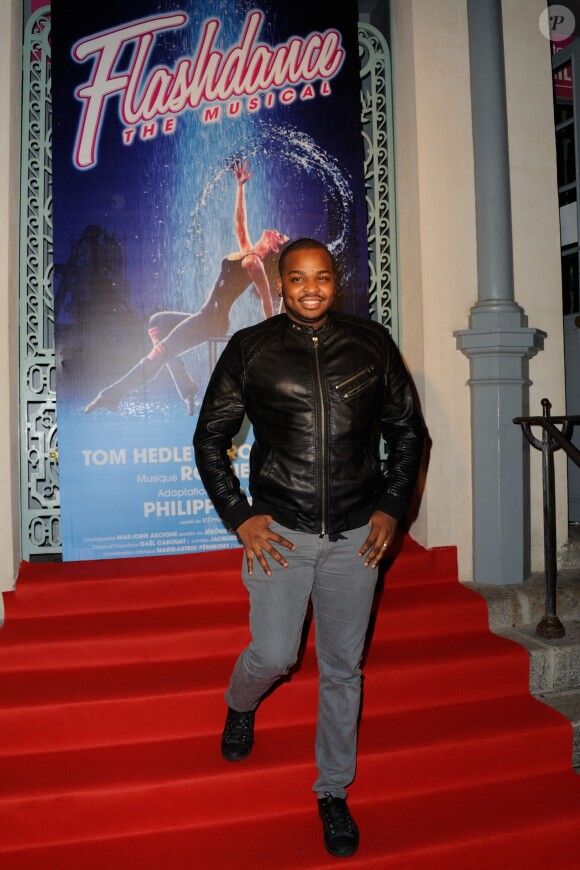 Cyril Cinelu à la générale de la comédie musicale "Flashdance" au théâtre du gymnase à Paris, le 20 octobre 2014