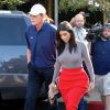 Kim Kardashian et son ex-beau-père Bruce Jenner à Los Angeles, le 20 octobre 2014.