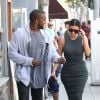 Kanye West et Kim Kardashian à Los Angeles, le 11 octobre 2014.