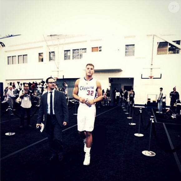 Blake Griffin de retour sur les parquets, photo Instagram du 30 septembre 2014.