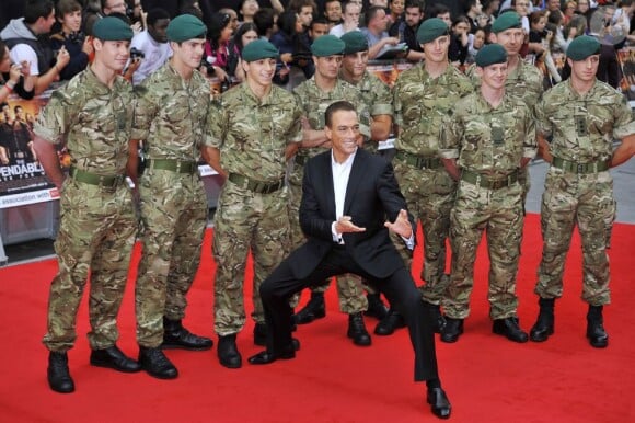 Jean-Claude Van Damme à la première du film Expendables 2, à Londres le 14 août 2012.